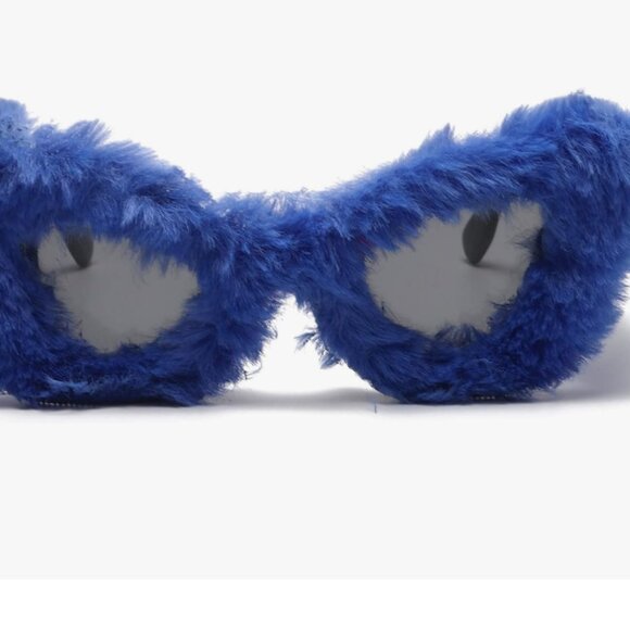 Plush Fuzzy Cat Eye Sunglasses main image 5